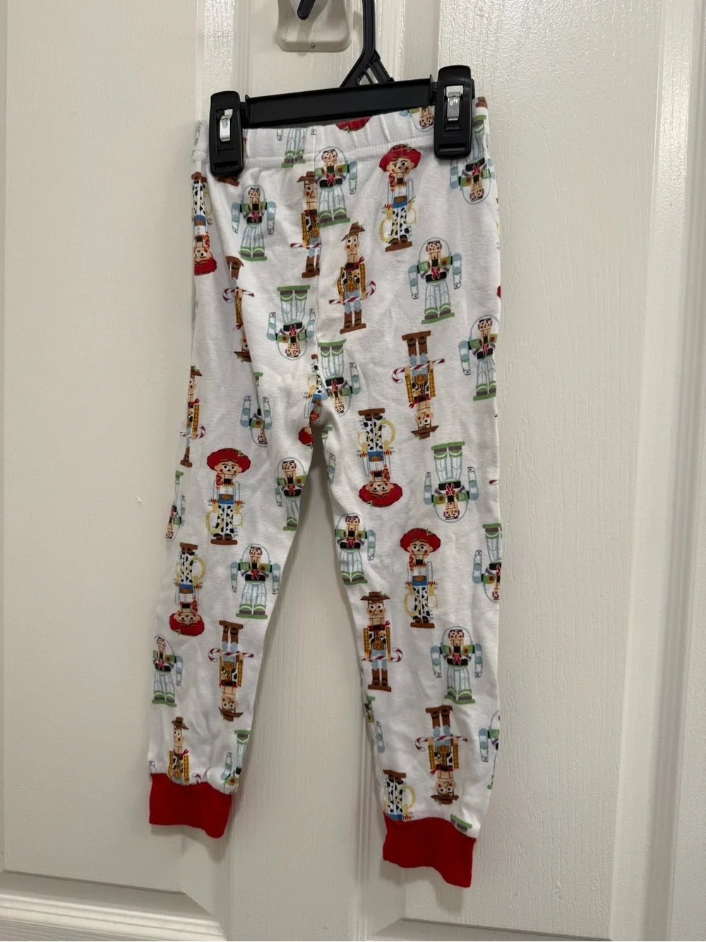 5T Disney Toy Story Buzz Lightyear & Woody Pajama Set - Green, White & Red